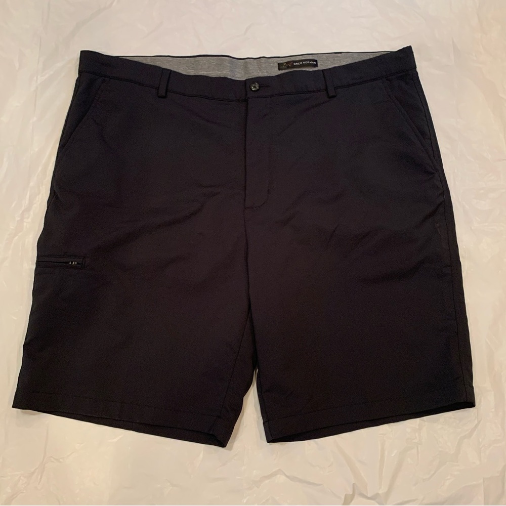 Greg Norman Men's Black Nylon Shorts Size 42x10 Quick Dry